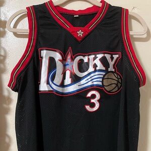 Lil Dicky Authentic Athletics 76’ers Iverson Basketball Jersey Large